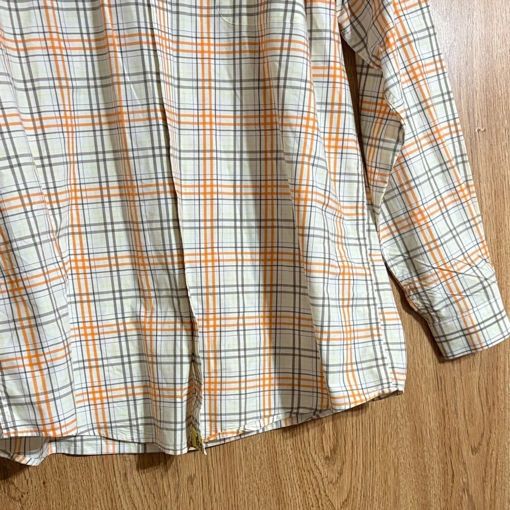 Cinch Men's Orange Plaid Shirt
